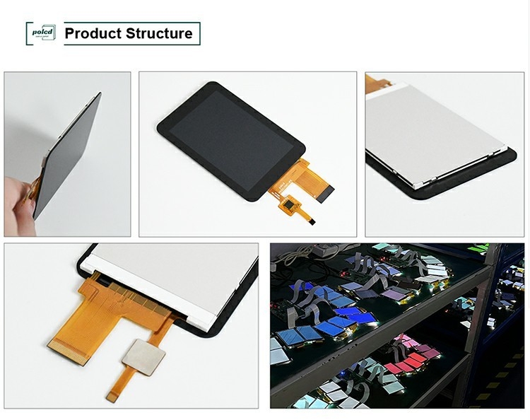 Polcd High Luminance 3,5 inch Kleine TFT LCD-scherm 30 pin 320*480 Capacity Touch Screen