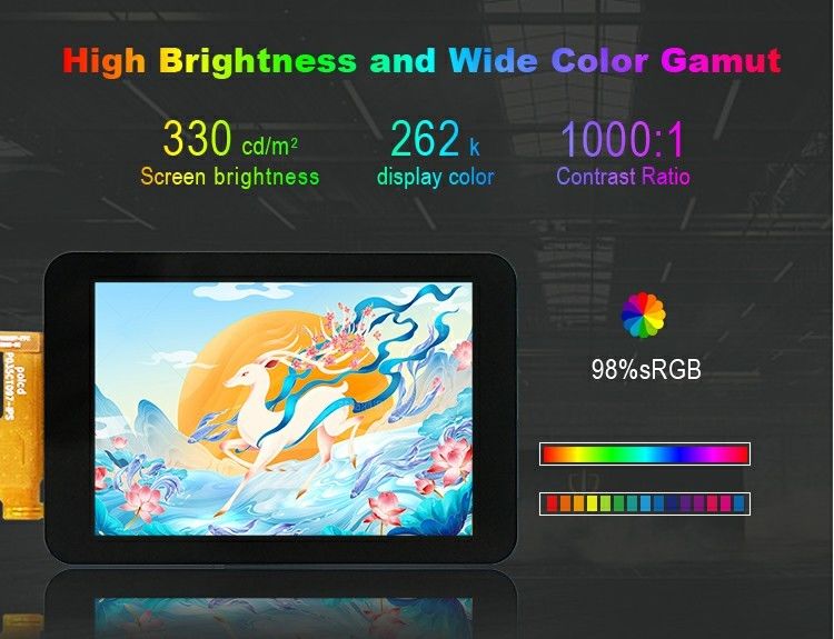 Polcd 3,5' 3,5 inch SPI Interface 320x480 Resolutie ST7796U Driver IC IPS TFT LCD Display Module