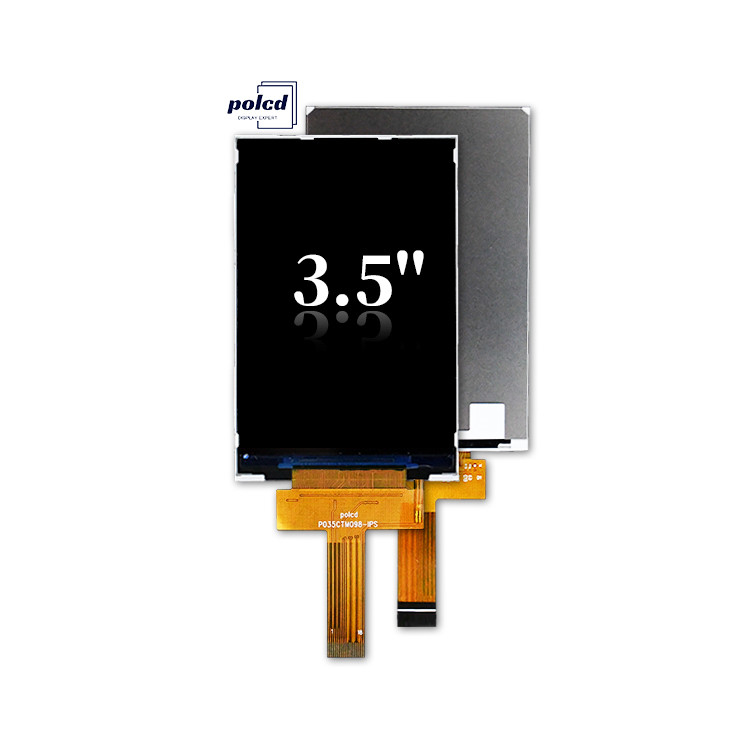 Polcd 3,5 inch 320x480 Resolutie 350nits Mipi Interface ili9488 IC Verticale Type 3,5'' TFT LCD Display Module