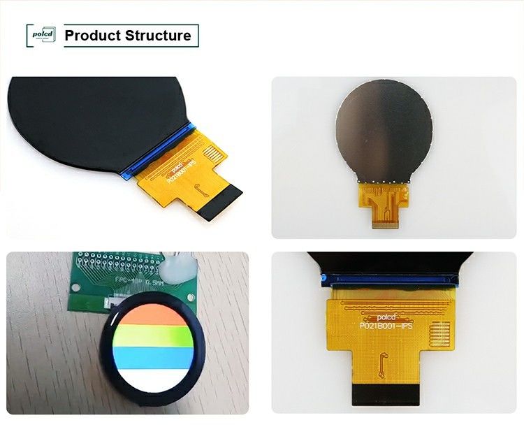 Polcd 2.1 inch 480x480 IPS ronde TFT kleuren LCD-schermmodule met MIPI-interface voor LCM en paneel