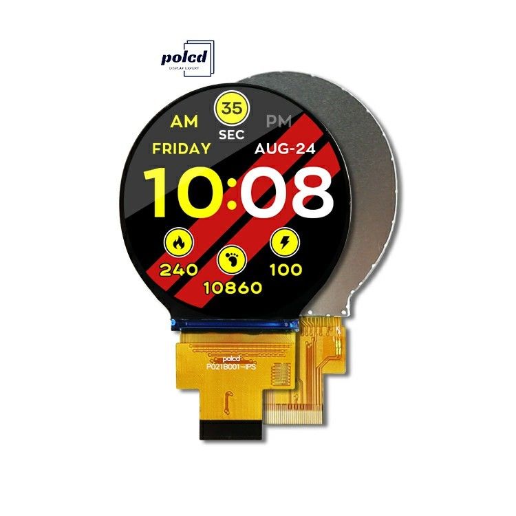 Polcd 2.1 inch 480x480 IPS ronde TFT kleuren LCD-schermmodule met MIPI-interface voor LCM en paneel
