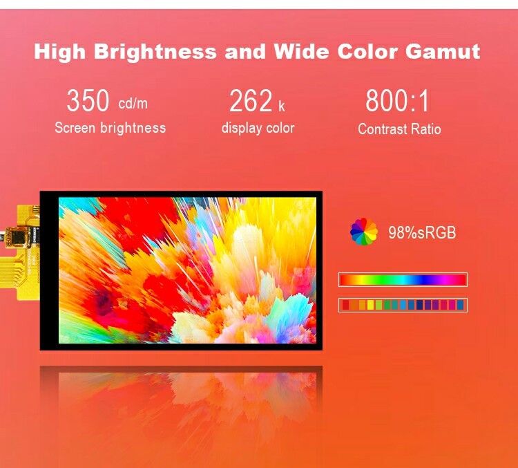 Polcd 5,5 inch Full Viewing Angle TFT Display 720x1280 Resolutie 350nit Display High Performance LCD Scherm