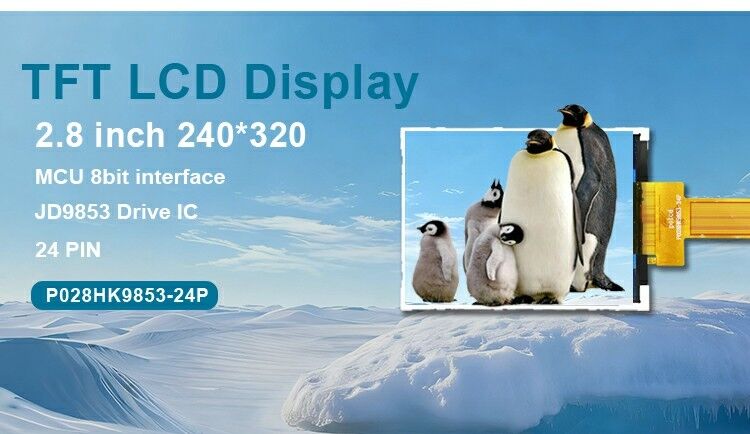 Polcd IPS-modules 2.8' 240*320 Panel Spi-interface JD9853 IC-scherm 2.8 inch Tft LCD-scherm