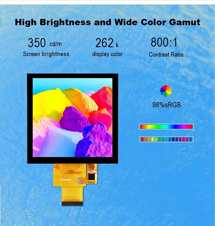 Polcd 4 inch Lcd Panel 480*480 IPS LCD Display Hoge Helderheid RGB Interface TFT LCD Module