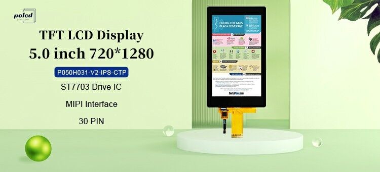 Polcd 5 inch industriële touch LCD IPS brede kijkhoek ST7703 ic 5 inch 720x1280 TFT LCD-paneel