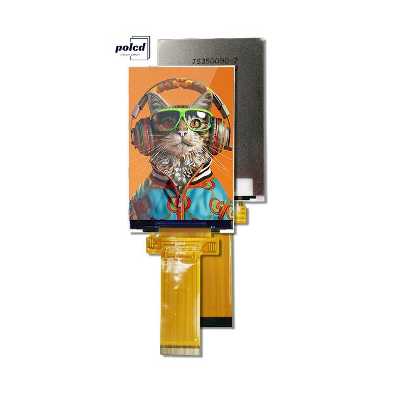 Polcd 3,5 inch QVGA LCD-scherm met 320x480 resolutie MCU SPI Interface Touch Panel 3,5