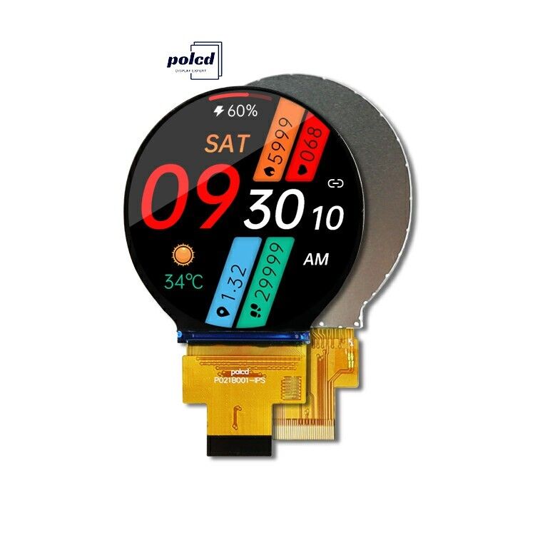Polcd 2,1 inch IPS Kleine ronde LCD 480*480 Mipi interface ST7701S Cirkel Circulaire TFT Display Module