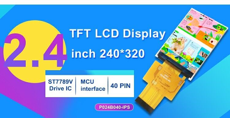 Polcd Mini 2.4 inch IPS TFT LCD Display Module 40 pin Klein LCD schermpaneel 240x320