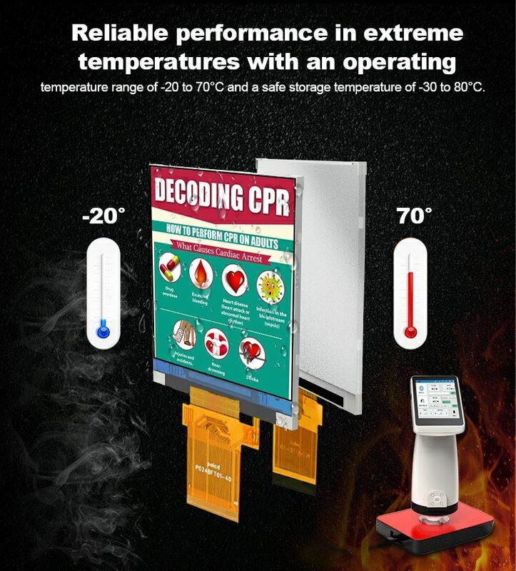 Polcd 2.4 inch LCM-module Transflective SPI MCU Las 20pin Resolutie 240x320 TFT LCD-scherm
