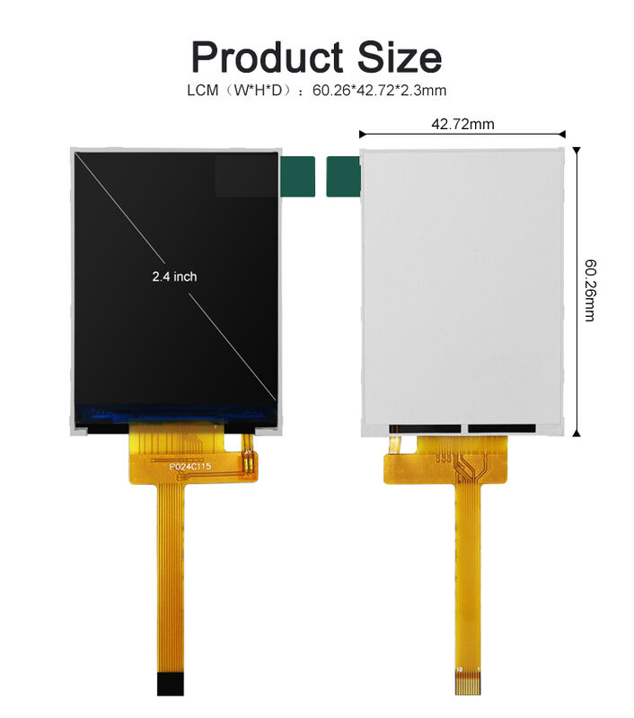 Polcd 260 Nit HD TFT Display 240X320 4-draads SPI-interface 2,4 inch TFT LCD