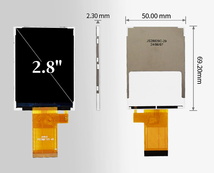 Polcd 2,8 inch 240*320 Transflectioneel LCD-scherm ST7789T3 Mcu Spi Interface 2,8