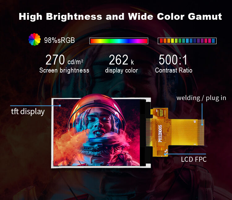 Polcd 12 UUR 3,2 inch TFT-scherm ILI9341V TFT LCD-module 240x320