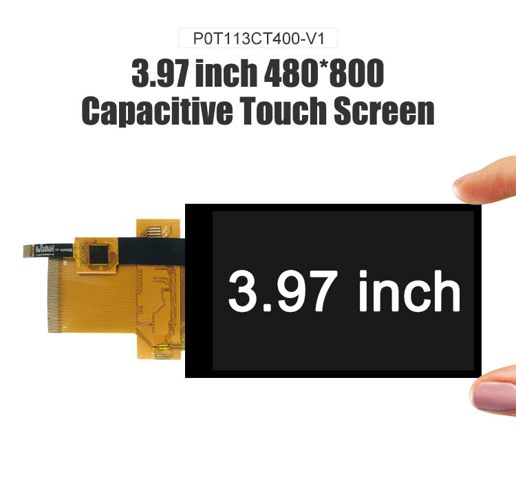 Polcd 3.97 inch 480*800 Resolutie 50pin High-Brightness MCU interface Touch TFT LCD Display Module