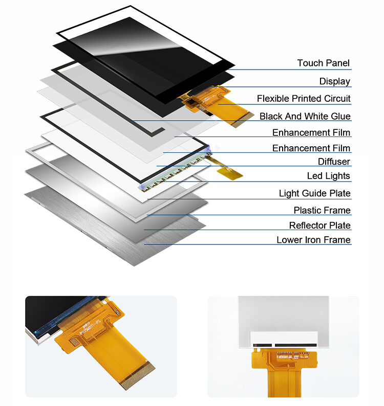 Polcd 3,5 inch LCD-module 320X480 pixels IPS scherm ILI9488 SPI MCU interface TFT display