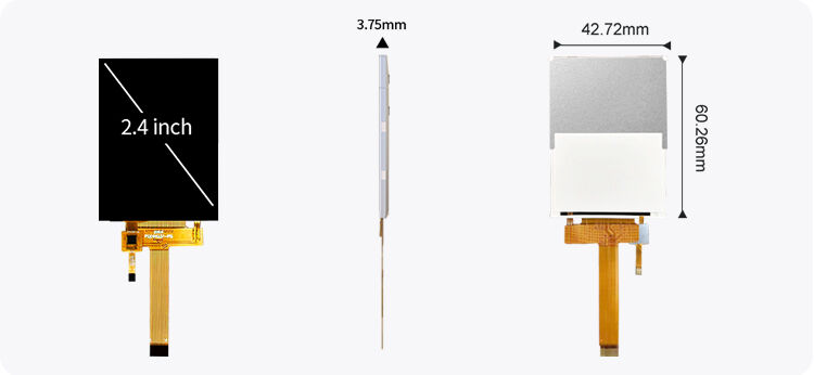 Polcd Custom 2.4 Inch IPS View Angle Capacitive Color Touch Screen 240x320 Resolutie TFT LCD-module