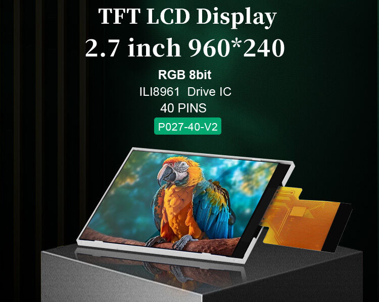 Polcd 2,7 inch tft lcd 960*240 Resolutie LCD-scherm ILI8961 RGB 18 BIT Interface Display Module