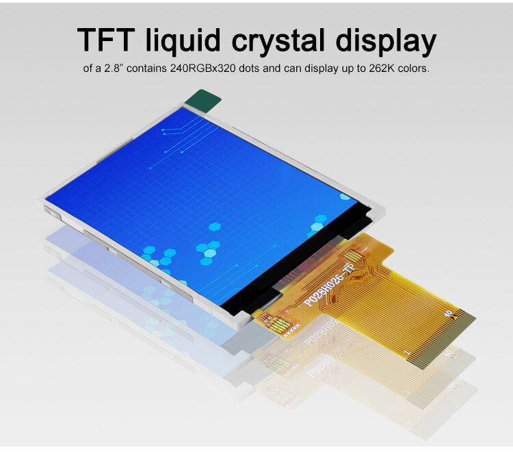 Polcd 2,8 inch TFT-module 240x320 Resolutie SPI MCU-interface ILI9341v TFT Transmissive 2,8 