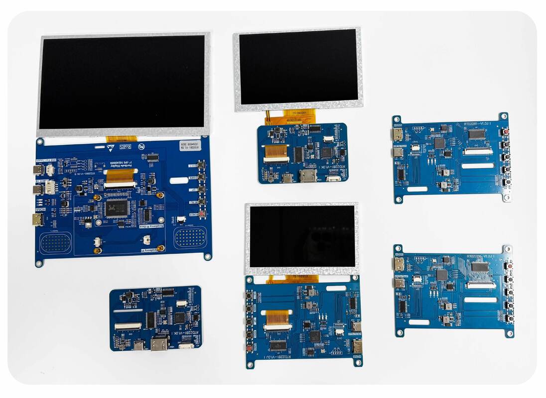 Polcd High Brightness 7 Inch 1024x600 RGB LCD Drive Board RTD2281 met audio luidspreker voor industriële outdoor display