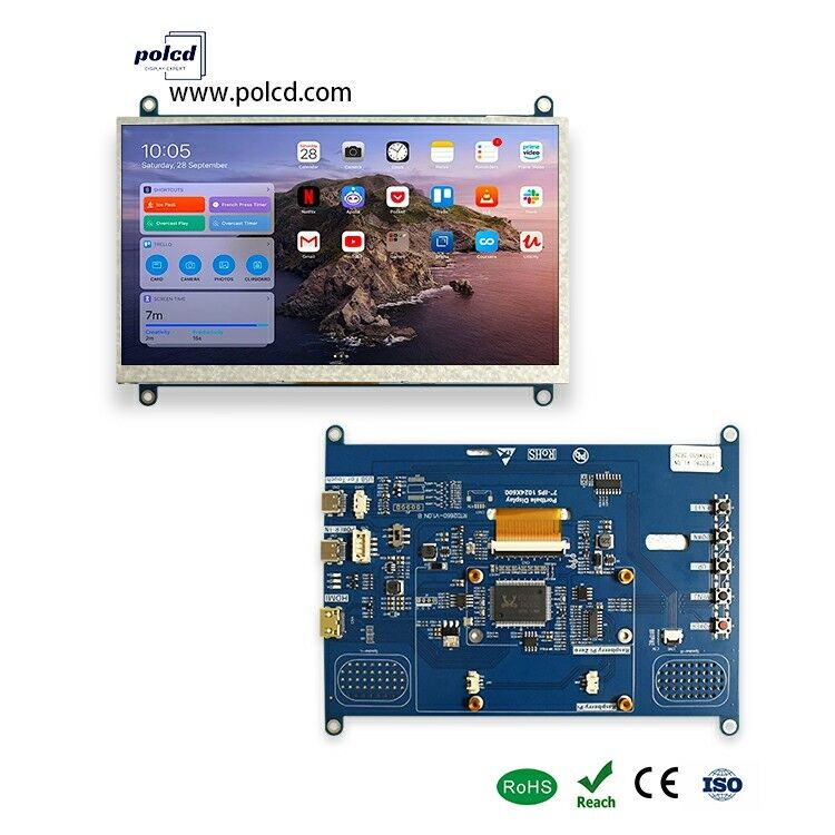 Polcd 7 inch multifunctionele universele LCD-driverkaart Mini H-D-M-I-controllerkaart voor 1024x600 TFT LCD-scherm