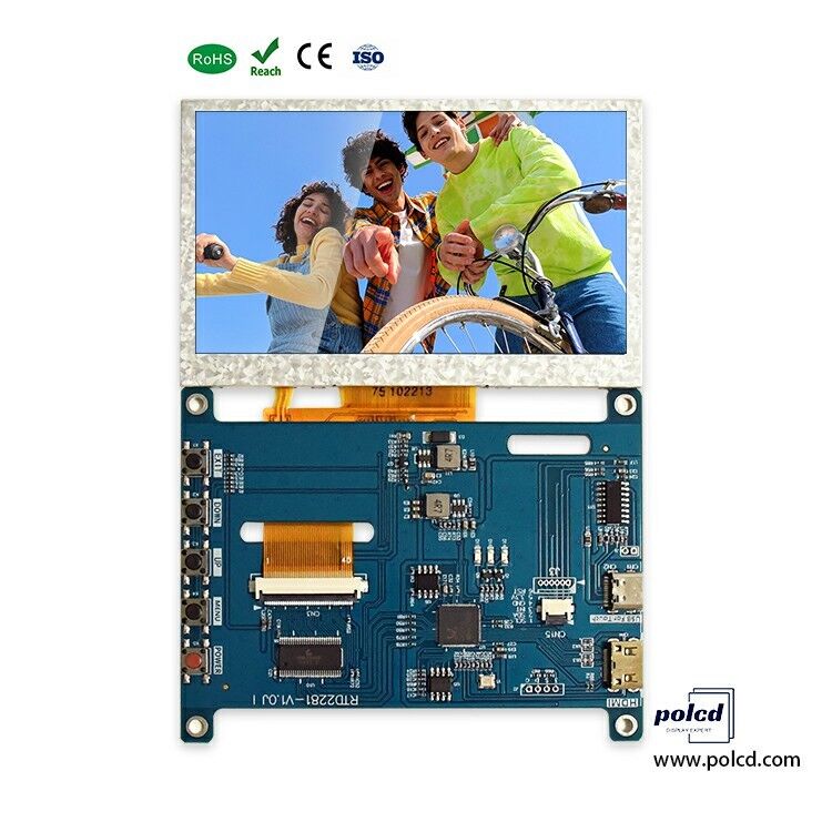 Polcd 4.3 5 Inch Multifunctionele HD-MI Controller Board Universele Touch LCD Driver Board voor Raspberry Pi IPS Display