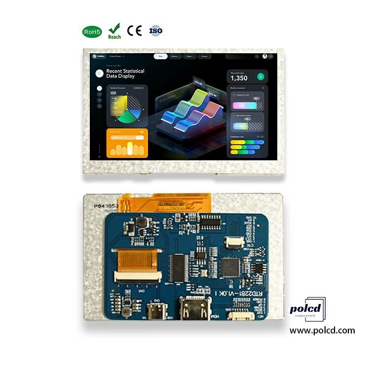 Polcd 4,3 inch 5 inch Multifunctionele HD-MI USB LCD Driver Board voor DIY Monitor Raspberry Pi Display