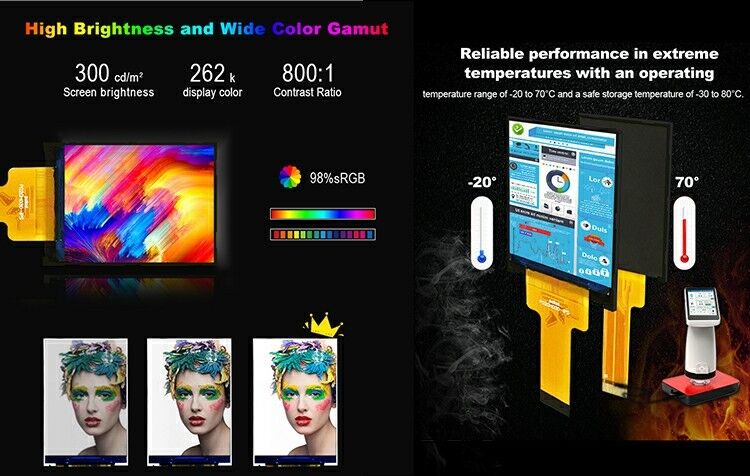 Polcd Liquid Crystal Display 2.0 inch Mini Full Color ST7789 MCU IPS Full Angle View 240x320 TFT LCD-module