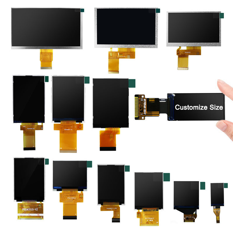 Polcd 80x160 Pixels 0.96 Tft Display 1.5mm TFT LCD Module 400 Nit