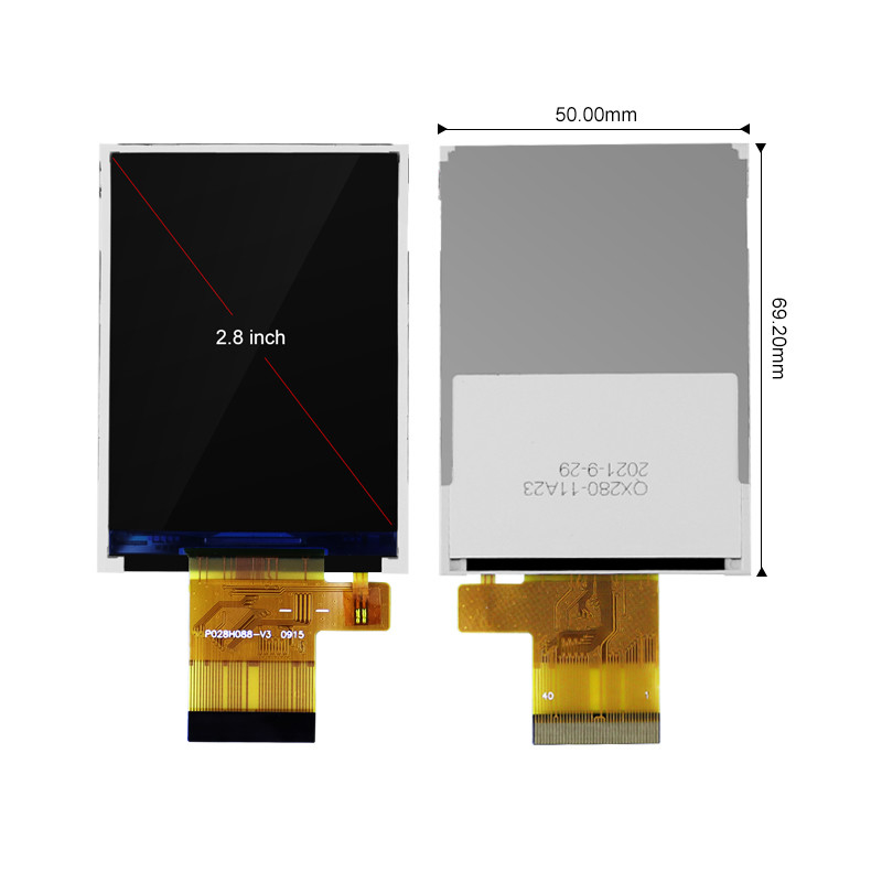 Polcd 2.8 Inch Touchscreen Voor Raspberry Pi ST7789V Tft 240x320 16 Bit 300 Nit