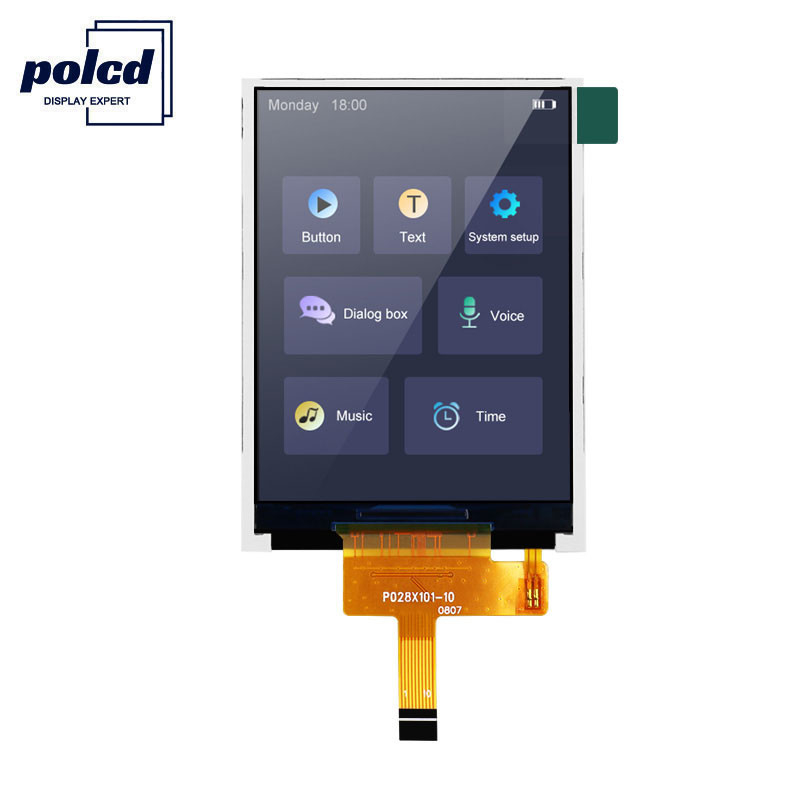 Polcd RoHS 2,8-inch LCD-scherm 300cd/M LCD-monitor met hoge helderheid