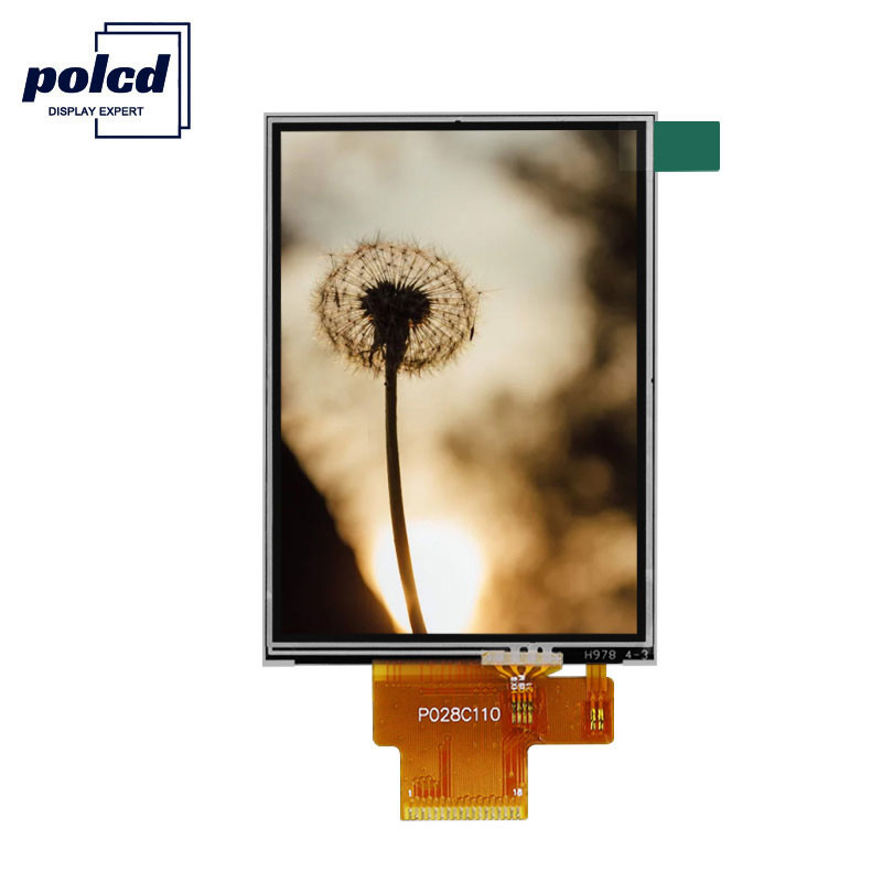 Polcd 4-draads SPI 2,8 LCD-module RoHS 240X320 TFT resistief touchscreen