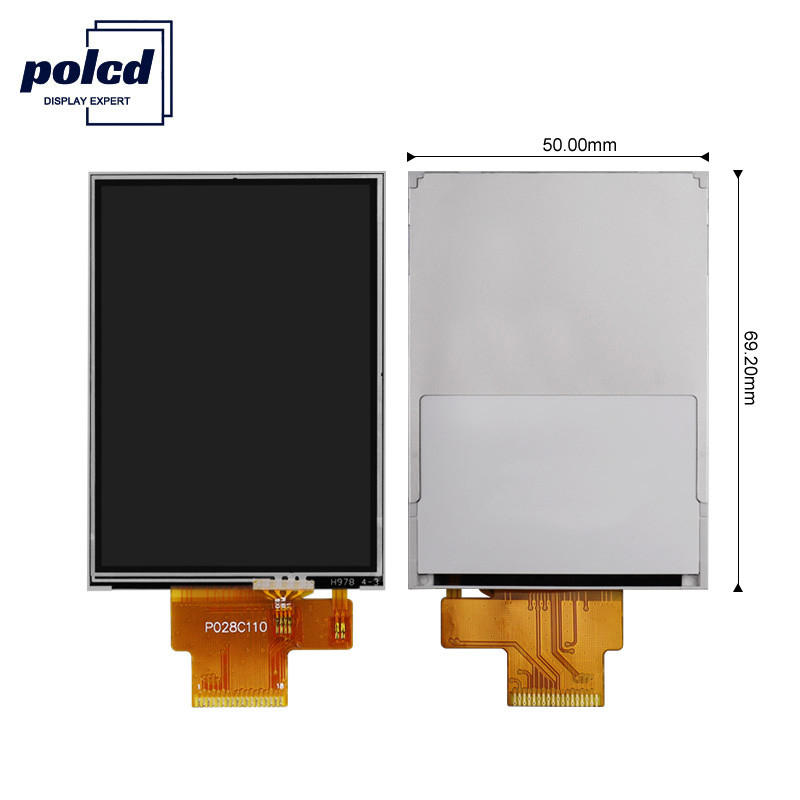 Polcd 4-draads SPI 2,8 LCD-module RoHS 240X320 TFT resistief touchscreen