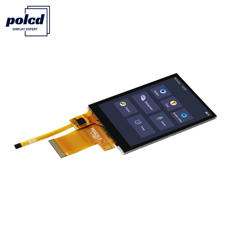 Polcd 450 Helderheid Tft Capacitief 8080 MCU 3,5 inch Tft Lcd-aanraakscherm