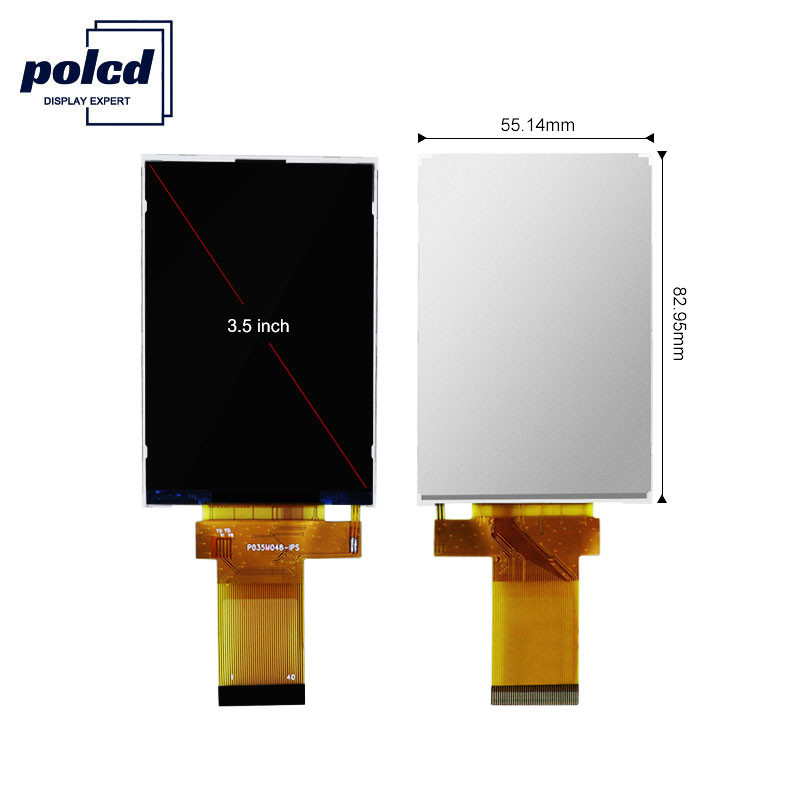 Polcd 350 Nit 800X480 5 Duimips Vertoning 18 BIT RGB Ips Tft Vertoning 153 * 153 Um