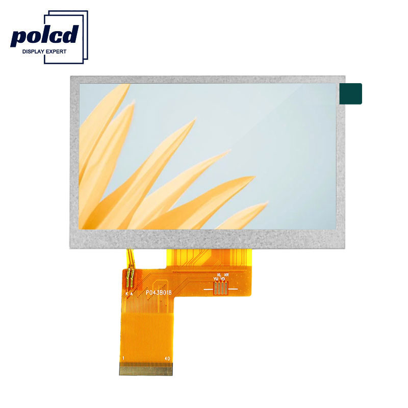Polcd 24 Bit RGB Lcd 4,3 Inch 800x480 TFT LCD Display 53.86mm Industrieel