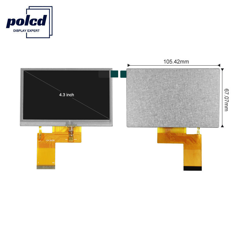 Polcd 800X480 Lcd Tft 4.3 Inch 280 Q38 Nit Raspberry Pi Touchscreen