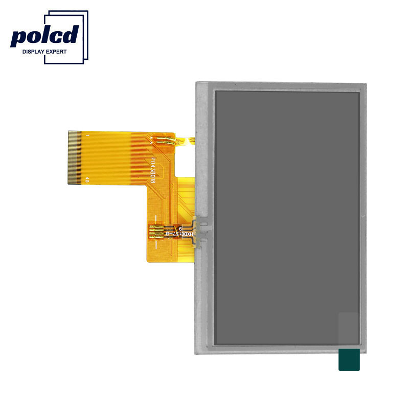 Polcd-helderheid 300 4,3 inch Tft LCD-display 800X480 TFT resistief touchscreen