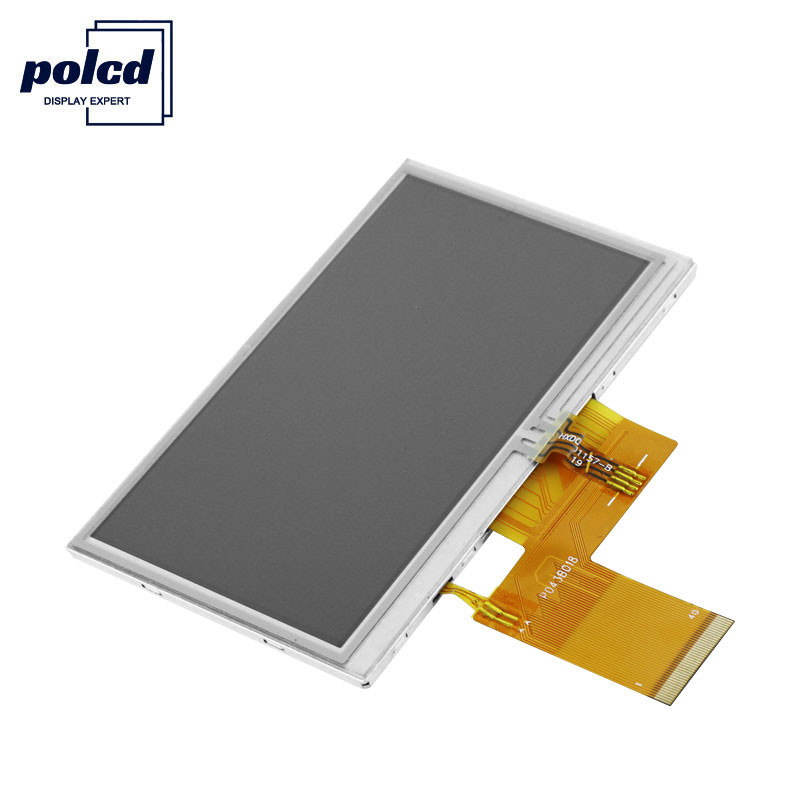 Polcd RGB 24 Bit 4.3 Inch Tft Display 300 Nits Tft Capacitieve Touchscreen