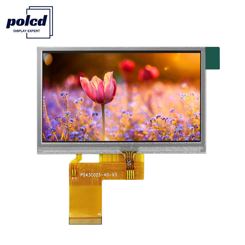 Polcd ILI6485 480x272 Tft Lcd Display 4,3 Inch TFT Weerstand biedend touchscreen 40 Pin