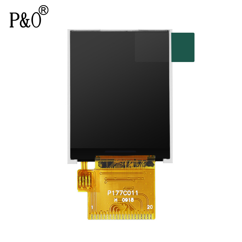 Polcd-resolutie 128 * 160 1,77 Tft Lcd ST7735S TFT LCD-display voor commercieel gebruik