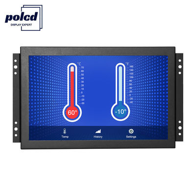 Polcd 10-inch touchscreen TFT-monitor, HDMI VGA LED industrieel LCD-monitor Open frame