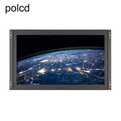 Opgezette de Muur van het Polcdmetaal bedde 15,6 Duimlcd Monitor Industriële IPS HDMI VGA Haven in