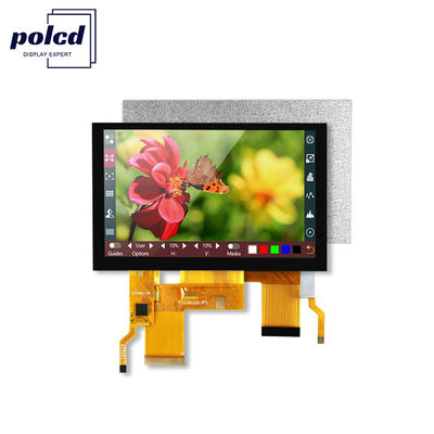 5 inch Ips Tft Lcd Display Transmisief scherm 24 Bit RGB Interface 800*480 View