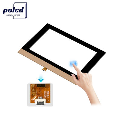 Polcd Custom 10,1 inch CTP 16:9 GT911 GG Transparante glas touchscreen Capacitatief touchpaneel