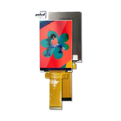 Polcd LCM-fabriek 3,5 inch 320*480 Mcu Spi-interface 300 nit TFT-LCD-module Capacitive Touch Panel Display