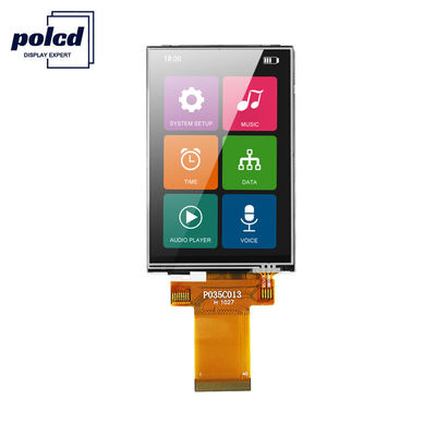 Polcd 8080 MCU 320X480 Lcd 3.5 Inch 450 Nit TFT Touchscreen 12 0'CLOCK
