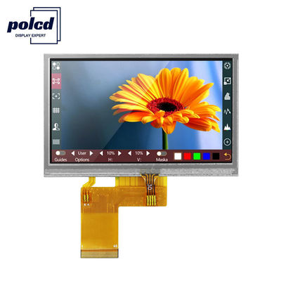 Polcd RGB 24-bits 4,3 inch Tft LCD-display 480x272 industrieel aanraakscherm