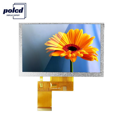 Polcd RoHS TFT IPS-display 300 Nit 5 inch touchscreen