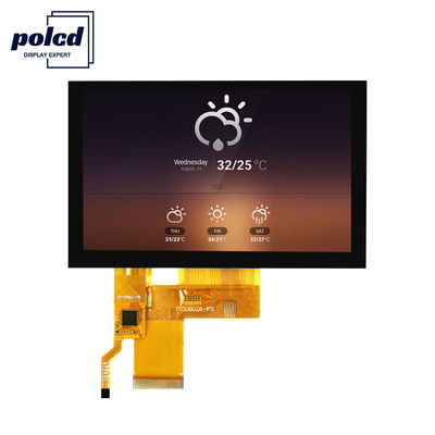Polcd 108 mm 5 inch capacitief touchscreen 800X480 IPS TFT LCD-scherm
