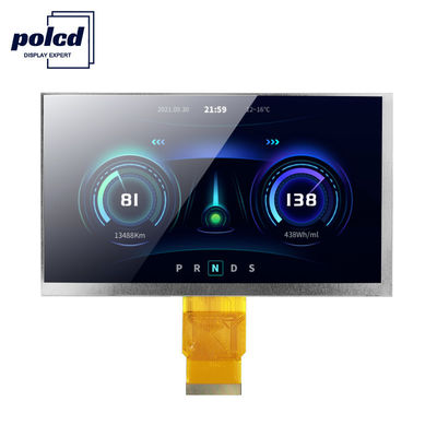 Polcd ISO9001 300 Neten 7 Inch Touch Tft Lcd RGB 800x480 Lcd-scherm met 24 bits